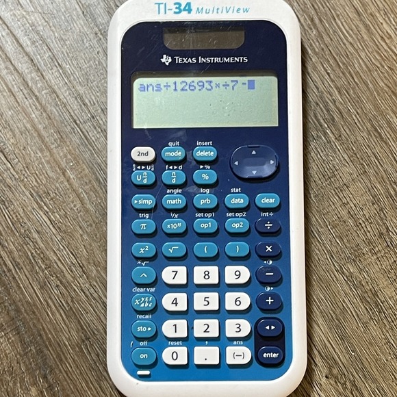 Texas Instruments‎ TI-34 MultiView Solar Scientific Calculator Slide Case - Picture 8 of 9